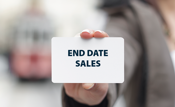 What is an end date sale?